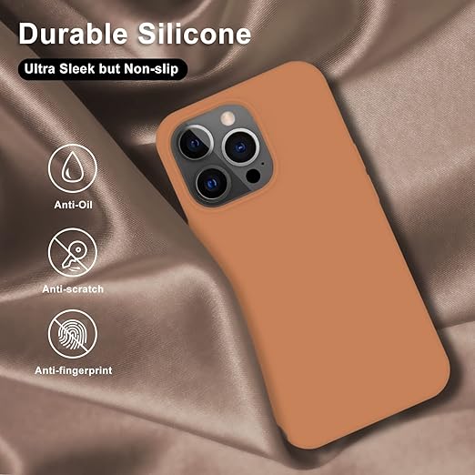 Microfiber Candy Case Compatible for iPhone Shockproof Slim Back Cover Liquid Silicone Case