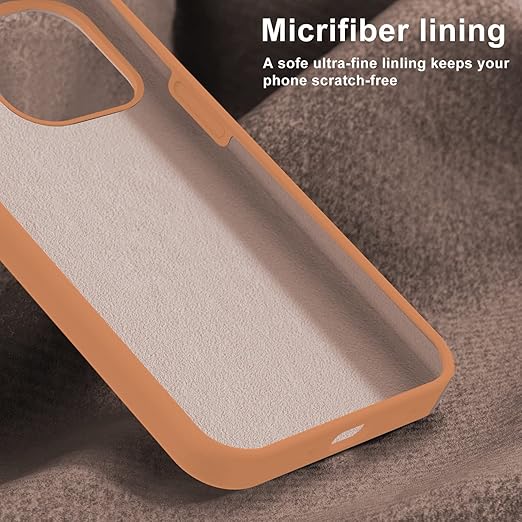 Microfiber Candy Case Compatible for iPhone Shockproof Slim Back Cover Liquid Silicone Case