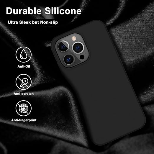 Microfiber Candy Case Compatible for iPhone Shockproof Slim Back Cover Liquid Silicone Case