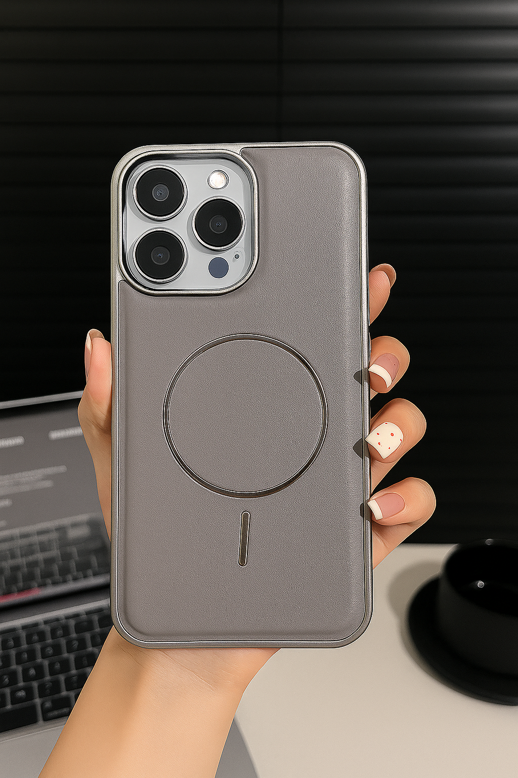 Leather Magnetic Phone Case for iPhone Series