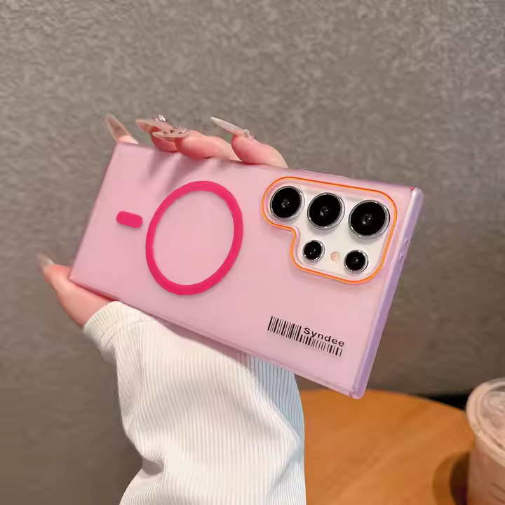 Matte Back Cover Magnetic Phone Case Cover for Samsung Series Ultra PC