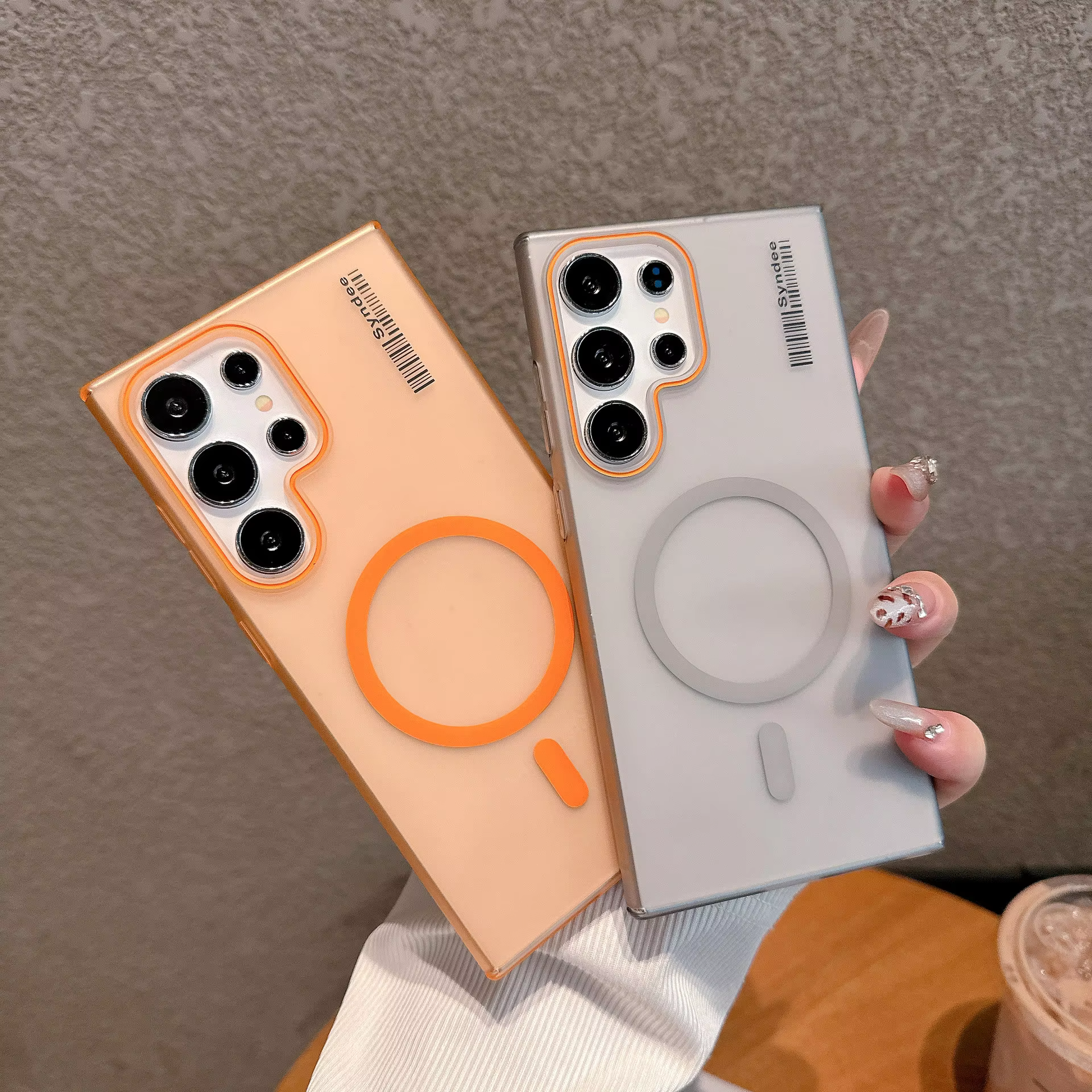 Matte Back Cover Magnetic Phone Case Cover for Samsung Series Ultra PC