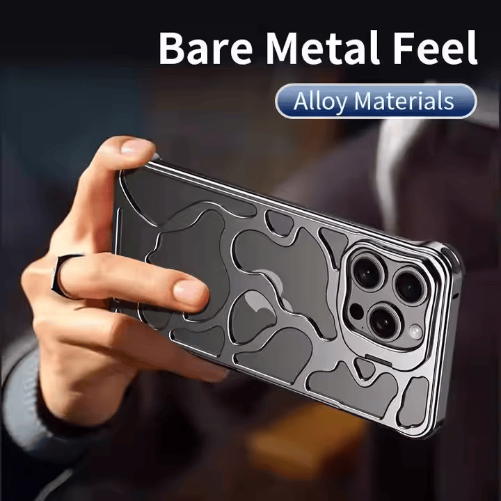 Luxury Stylish Metal iPhone  Case with Stand