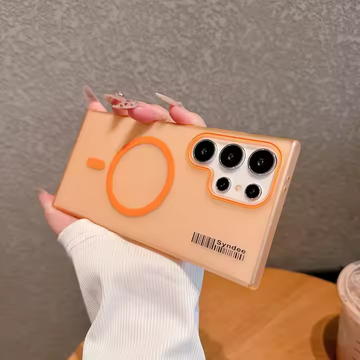 Matte Back Cover Magnetic Phone Case Cover for Samsung Series Ultra PC