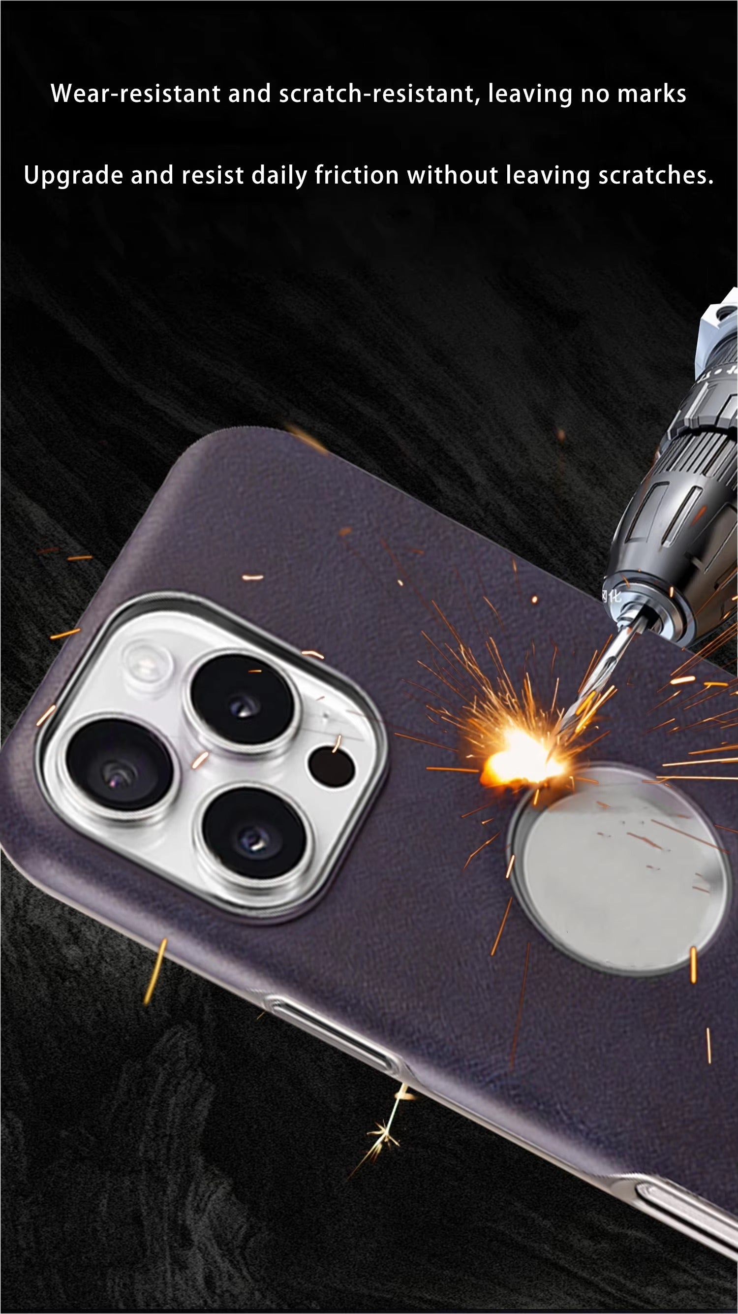 Luxury PU Leather Electroplate Magnetic Phone Case for iPhone Series Hollow Logo Wireless MagsafeCover