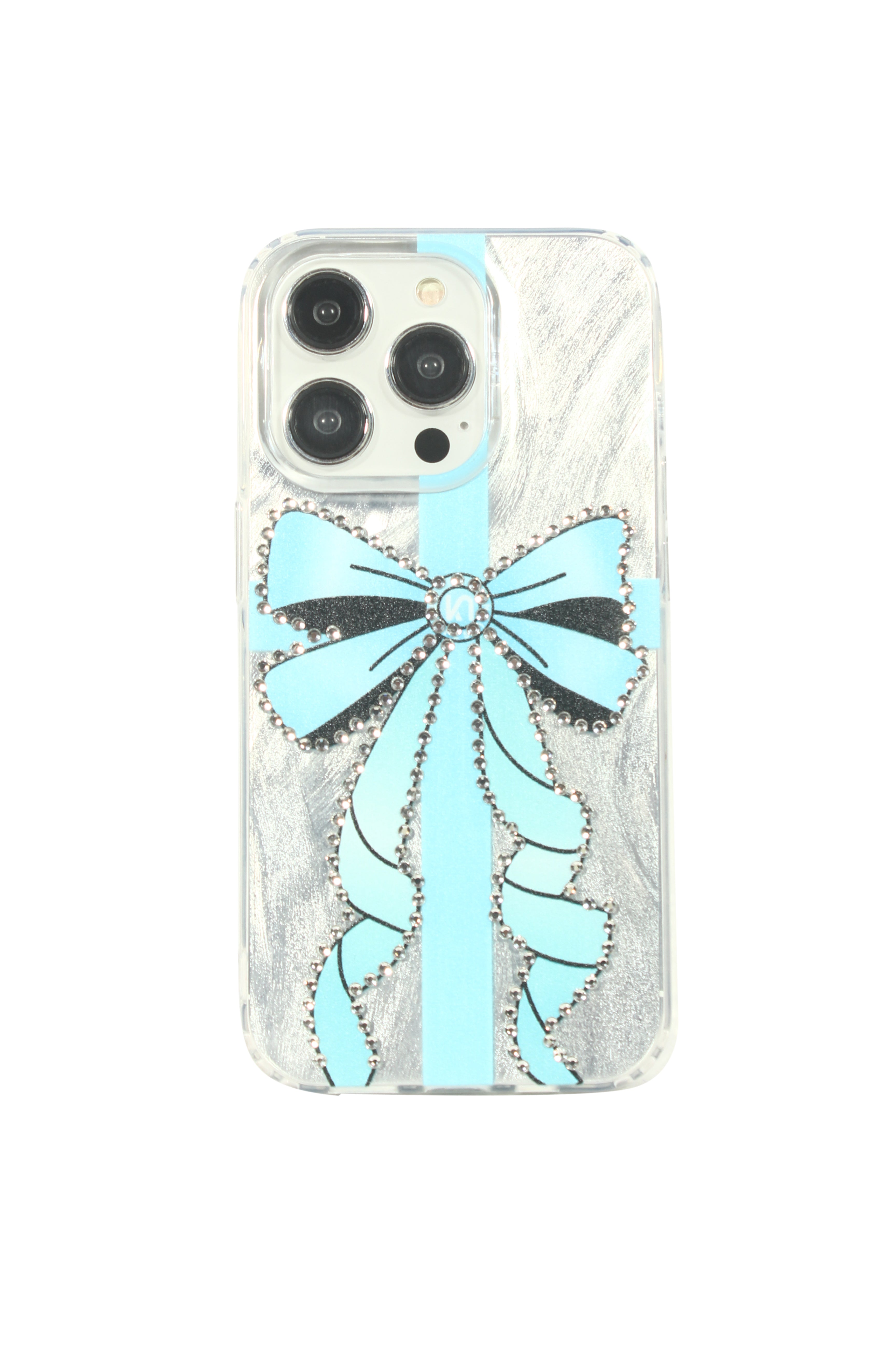 HEAVY QUALITY RIBBON PRINTED STONE SHIMMER CASE FOR iPhone Series