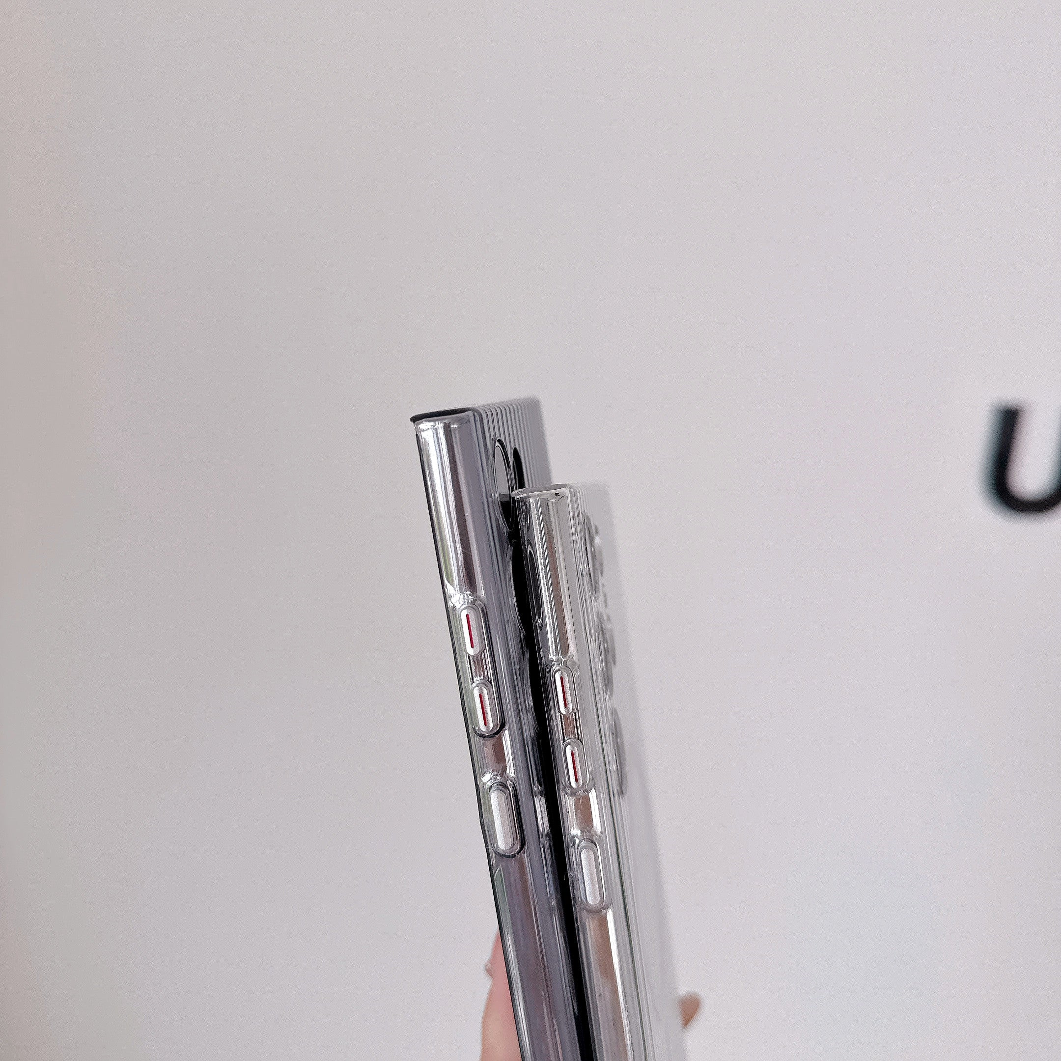 Glossy Wavy Texture Magnetic Wireless Charging Phone Case for Samsung Series