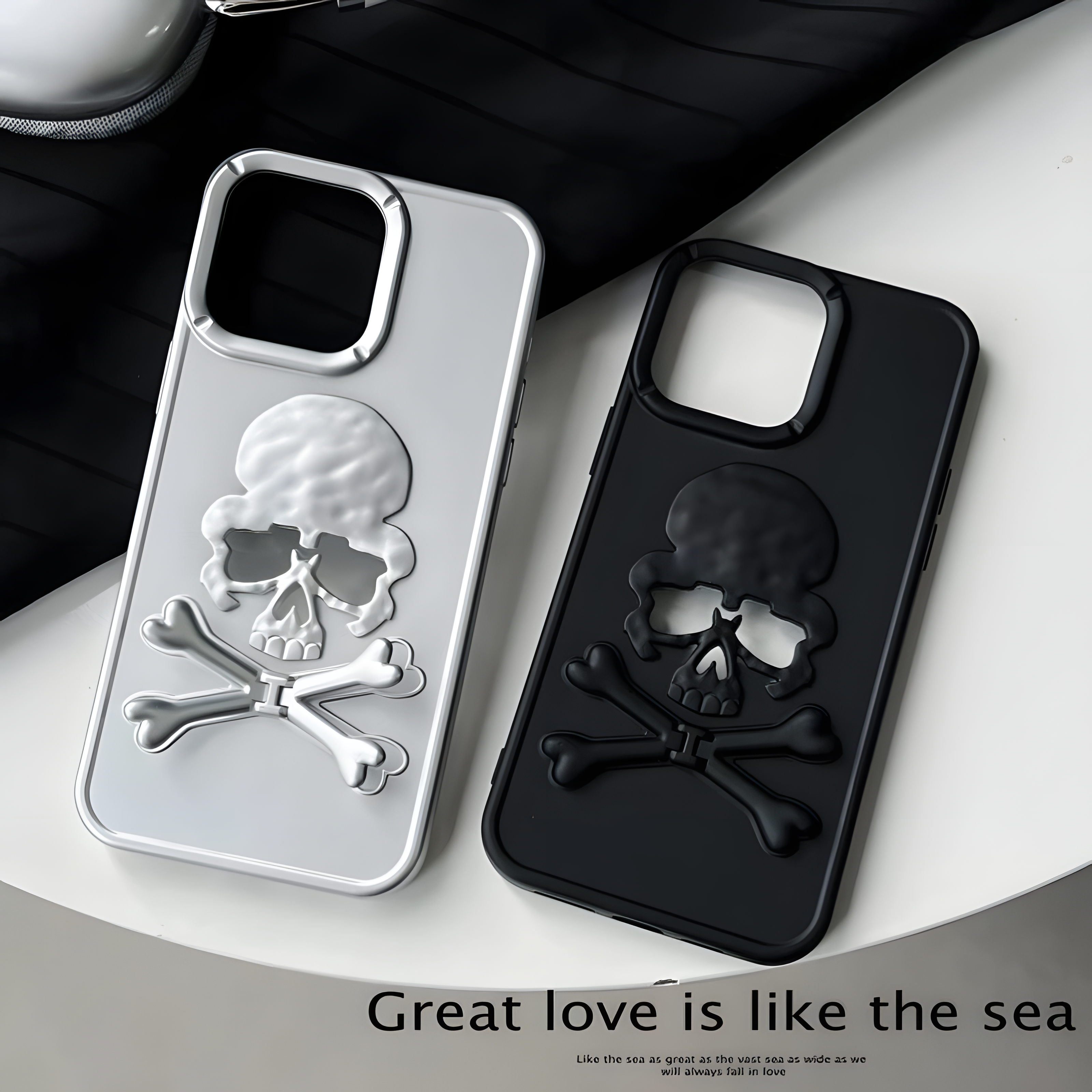 Luxury Skull Case Compatible with iPhone 15 series
