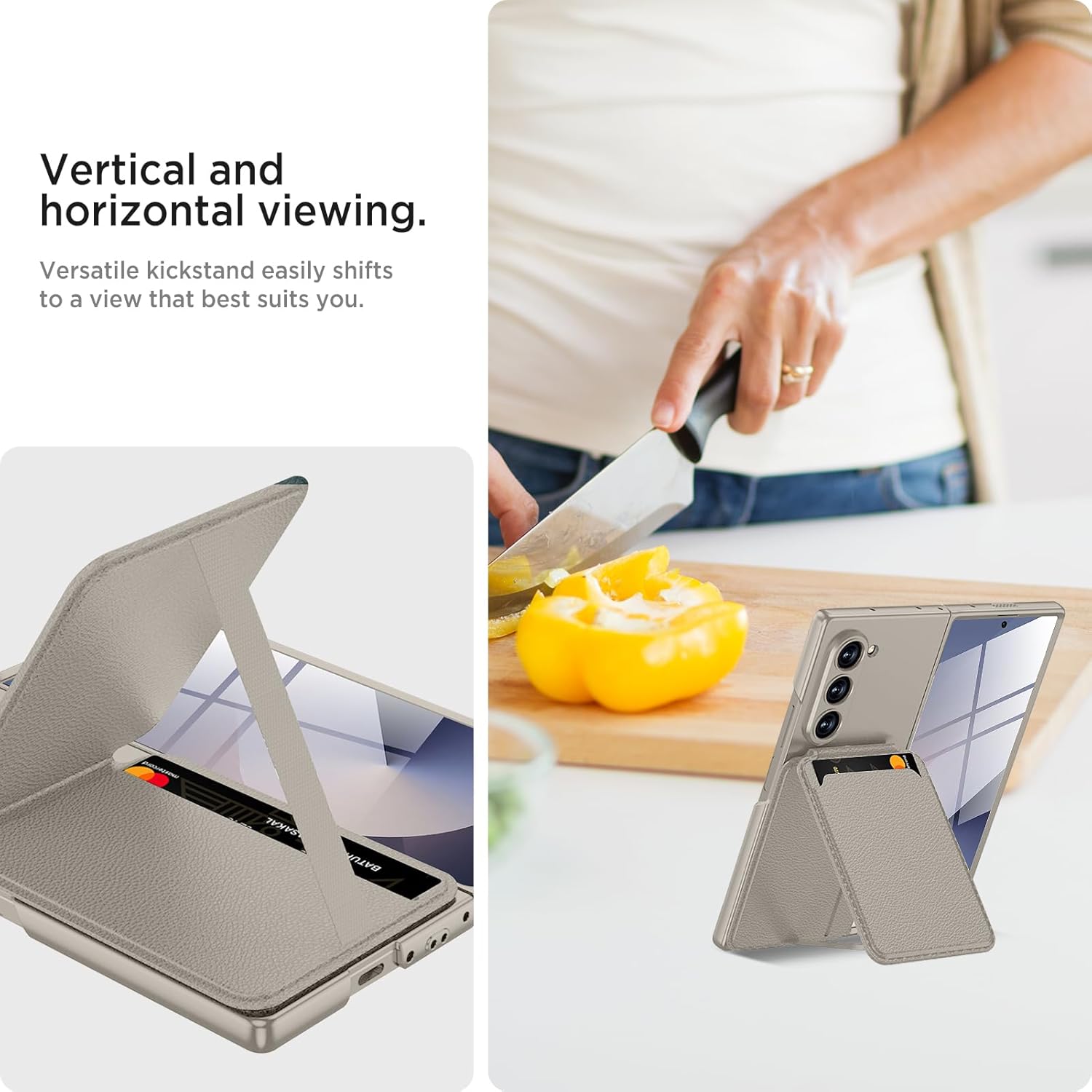 Magnetic Case for Samsung Galaxy Z Fold 6, 2 in 1 Detachable Leather Card Holder Business Phone Cover Support Wireless Charging,Black