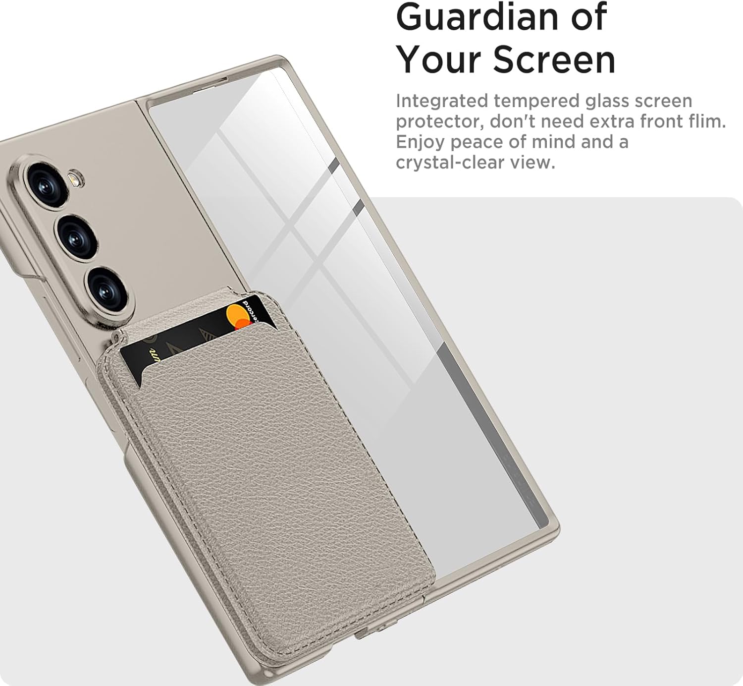 Magnetic Case for Samsung Galaxy Z Fold 6, 2 in 1 Detachable Leather Card Holder Business Phone Cover Support Wireless Charging,Black