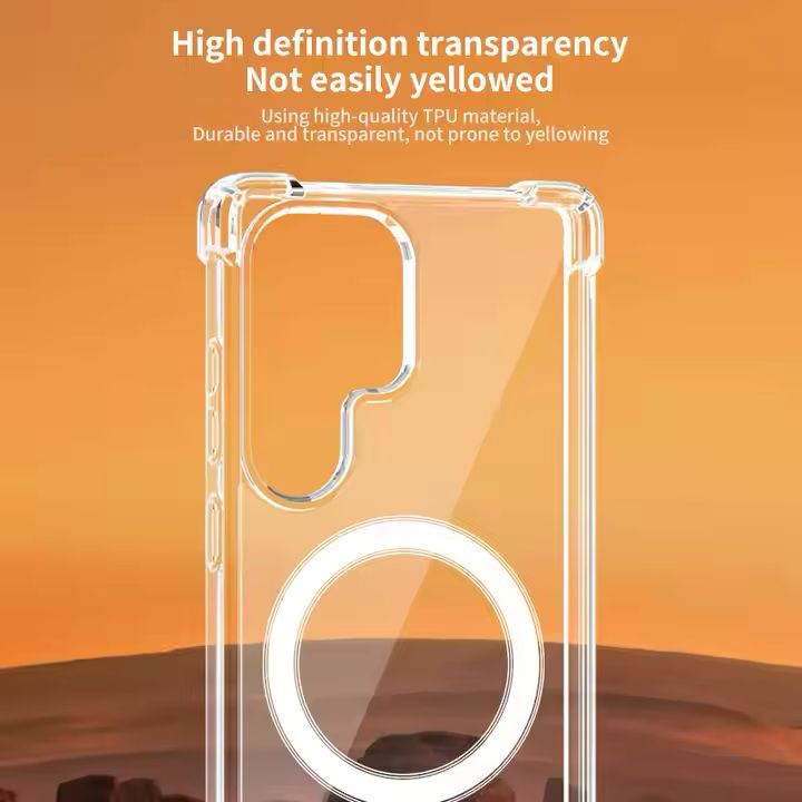Crystal Clear Anti-Yellow Case for Samsung Galaxy Series – Shockproof & Slim Fit