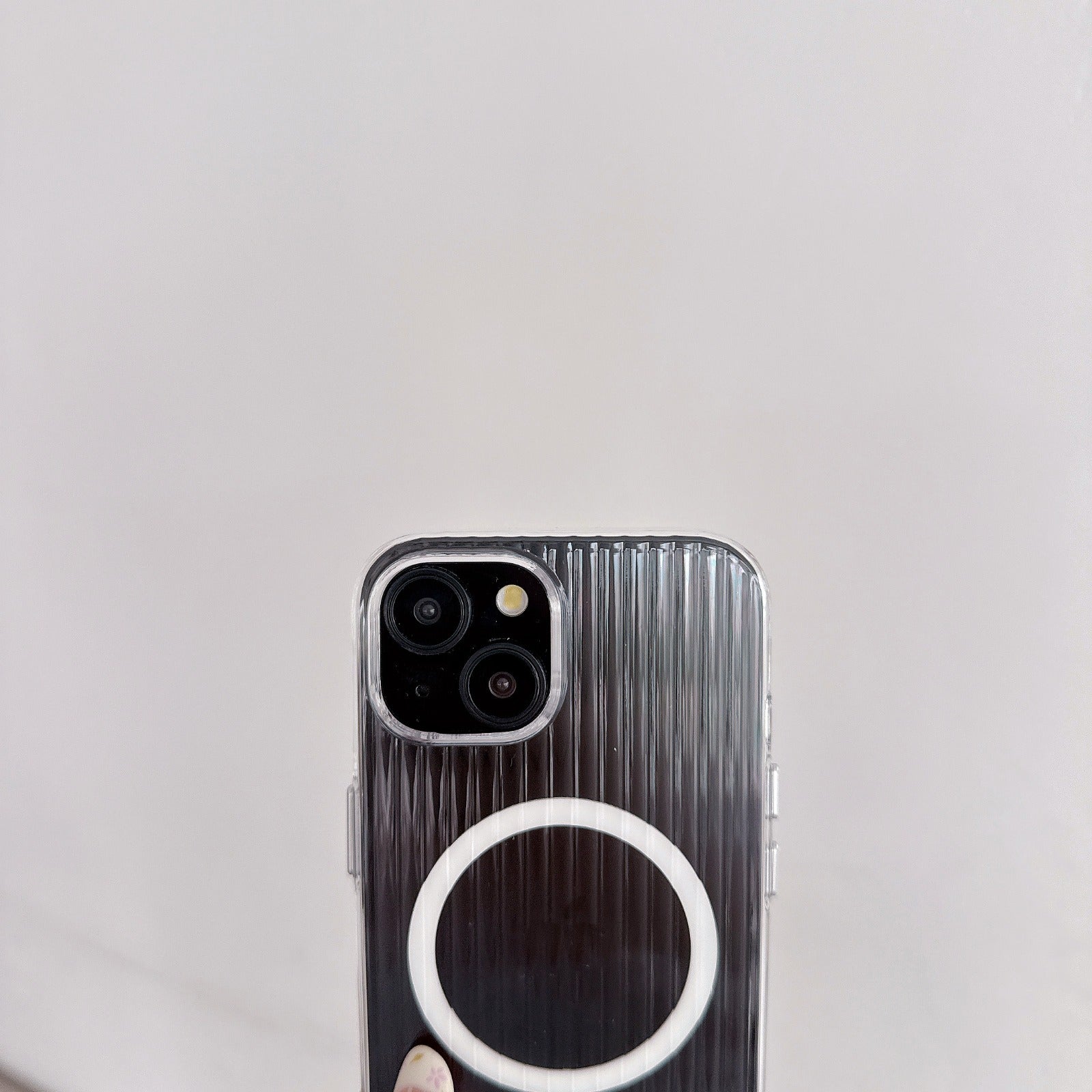 Glossy Wavy Texture Magnetic Wireless Charging Phone Case for iPhone Series