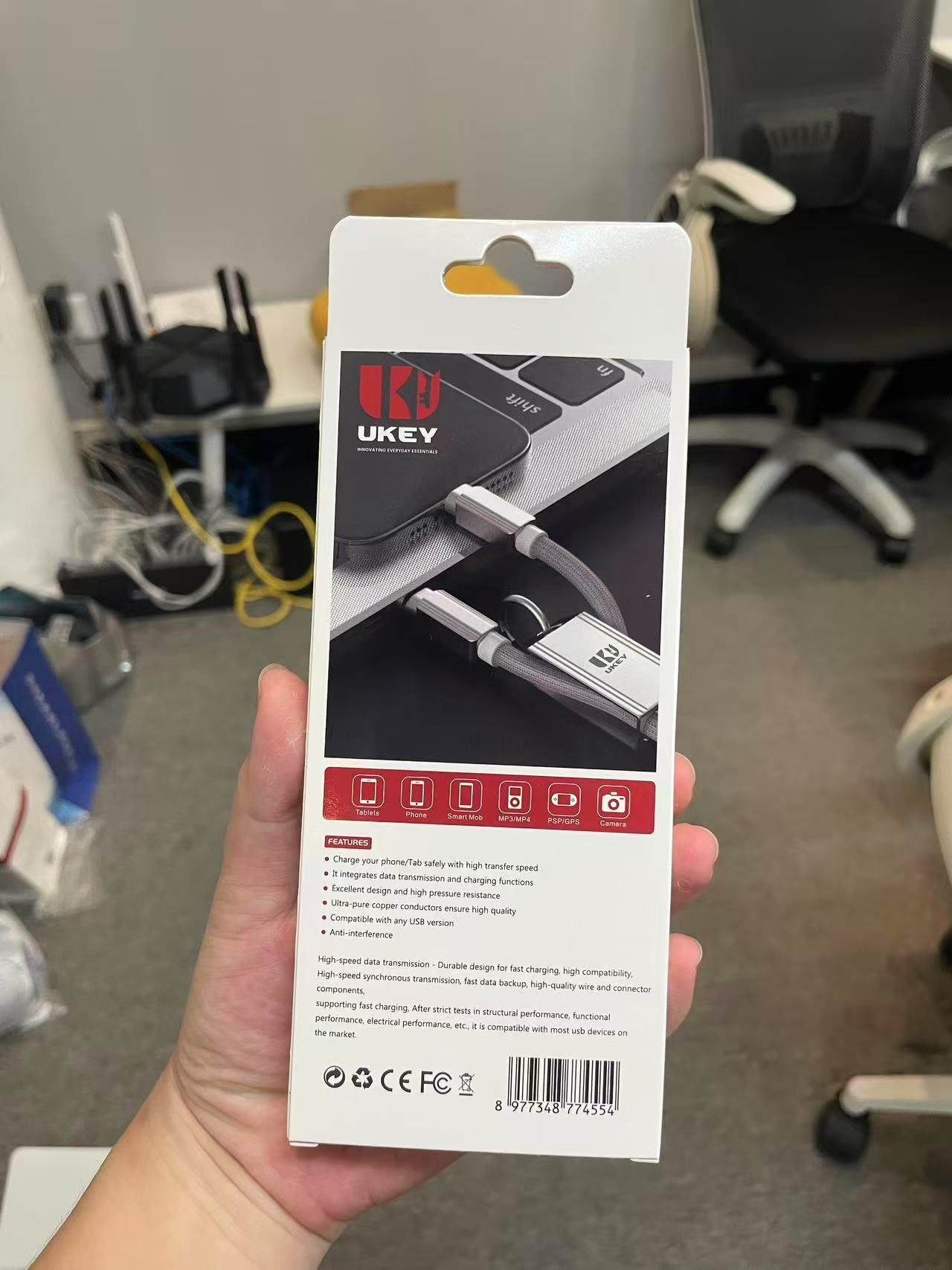 Ukey Silicone Fast Charger Cable for all Apple Devices ( 6 Months Warranty)