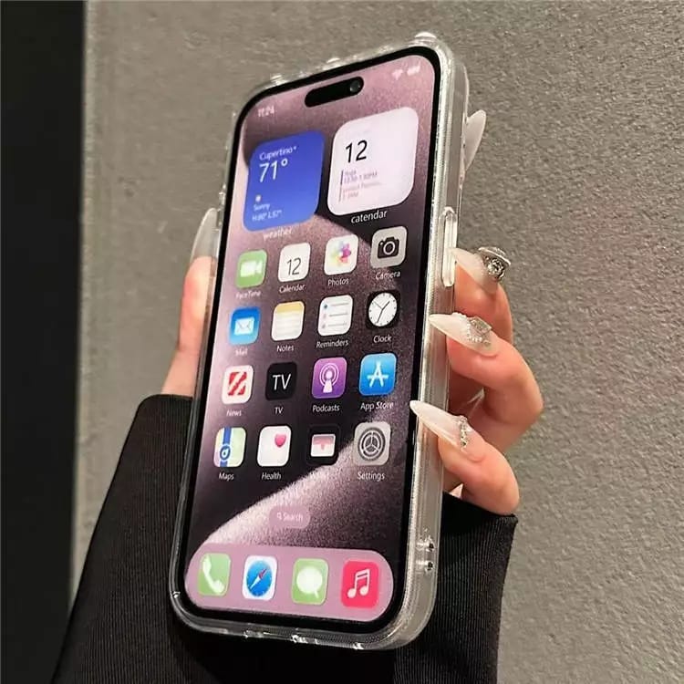 KITTY STONE CASE WITH TOP FINISHING AVAILABLE IN ALL IPHONE MODELS