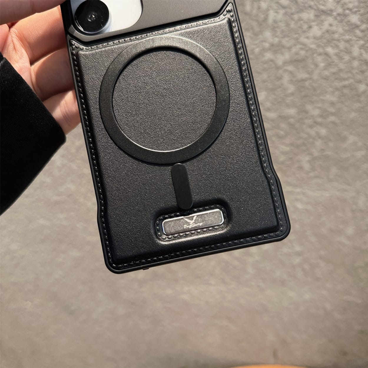 Premium Metallic look  AeroFLex  Leather Case With Aroma Perfume Cover Compatible For Samsung S Series